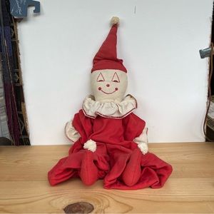 Antique Vintage Clown Doll Handmade